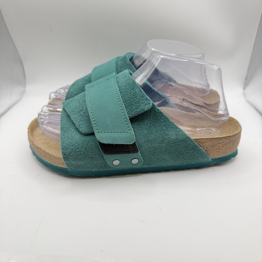 Birkenstock Kyoto Dark Teal Turquoise Suede Sandals EU 36 Womens 5 Narrow